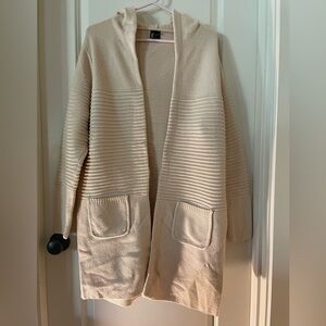Love Token Cream Hooded-Cardigan